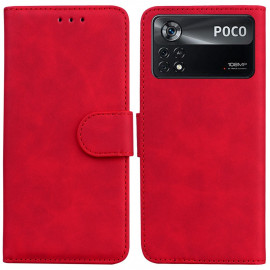 Book Case - Xiaomi Poco X4 Pro Hoesje - Rood