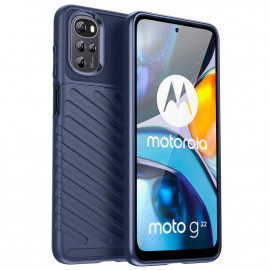 Rugged Shield TPU Back Cover - Motorola Moto G22 / E32(s) Hoesje - Blauw