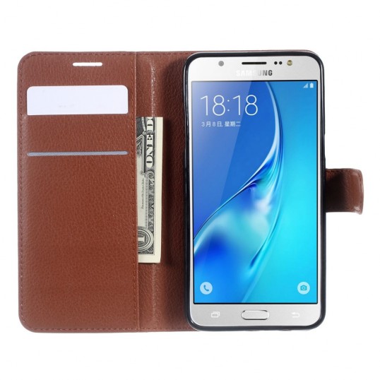 Book Case - Samsung Galaxy J5 (2016) Hoesje - Bruin