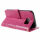 Coverup Bloemen & Vlinders Book Case - Samsung Galaxy S6 Hoesje - Roze