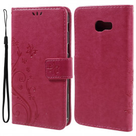 Bloemen & Vlinders Book Case - Samsung Galaxy A5 (2017) Hoesje - Roze
