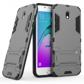 Armor Kickstand Back Cover - Samsung Galaxy J7 (2017) Hoesje - Grijs