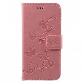 Bloemen Book Case - Samsung Galaxy J3 (2017) Hoesje - Pink