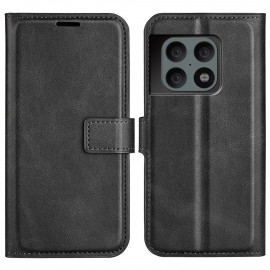 Deluxe Book Case - OnePlus 10 Pro Hoesje - Zwart