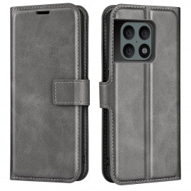 Coverup Deluxe Book Case - OnePlus 10 Pro Hoesje - Grijs