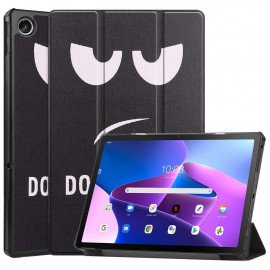 Tri-Fold Book Case met Wake/Sleep - Lenovo Tab M10 Plus Gen 3 Hoesje - Don't Touch