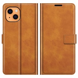 Deluxe Book Case - iPhone 13 Hoesje - Bruin