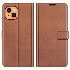 Deluxe Book Case - iPhone 13 Hoesje - Mokka