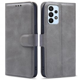 Book Case - Samsung Galaxy A23 5G Hoesje - Grijs