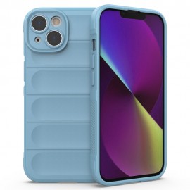 Rugged Shield TPU Back Cover - iPhone 14 Plus Hoesje - Lichtblauw