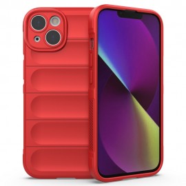 Rugged Shield TPU Back Cover - iPhone 14 Plus Hoesje - Rood