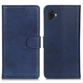 Luxe Book Case - Samsung Galaxy Xcover 6 Pro Hoesje - Blauw