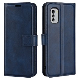 Deluxe Book Case - Nokia G60 Hoesje - Blauw