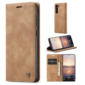 CaseMe 013 Book Case - Samsung Galaxy S23 Hoesje - Bruin