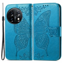 Vlinder Book Case - OnePlus 11 5G Hoesje - Blauw