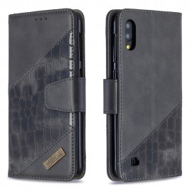 Croc Book Case - Samsung Galaxy A10 Hoesje - Zwart