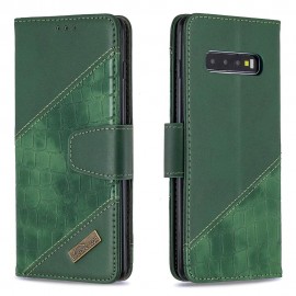 Croc Book Case - Samsung Galaxy S10 Plus Hoesje - Groen