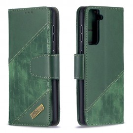Croc Book Case - Samsung Galaxy S21 Hoesje - Groen
