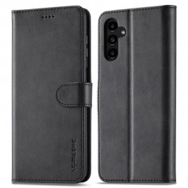 LC.IMEEKE Luxe Book Case - Samsung Galaxy A54 Hoesje - Zwart