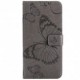 Coverup Vlinders Book Case - Samsung Galaxy A54 Hoesje - Taupe Grijs