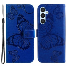 Coverup Vlinders Book Case - Samsung Galaxy A54 Hoesje - Blauw