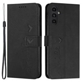 Coverup Smile Book Case - Samsung Galaxy A34 Hoesje - Zwart