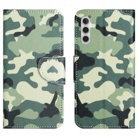 Book Case - Samsung Galaxy A14 Hoesje - Camouflage