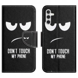 Coverup Book Case - Samsung Galaxy A14 Hoesje - Don't Touch