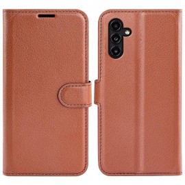 Book Case - Samsung Galaxy A14 Hoesje - Bruin