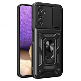 Coverup Ring Kickstand met Camera Shield - Samsung Galaxy A14 Hoesje - Zwart