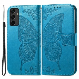 Coverup Vlinder Book Case - Samsung Galaxy A14 Hoesje - Blauw