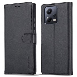 Luxe Book Case - Xiaomi Redmi Note 12 Pro / Poco X5 Pro Hoesje - Zwart