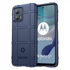 Rugged Shield TPU Back Cover - Motorola Moto G53 Hoesje - Blauw