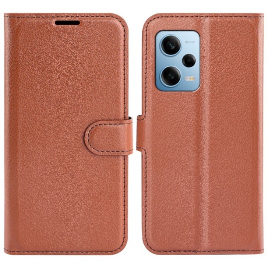 Coverup Book Case - Xiaomi Redmi Note 12 Pro 5G / Poco X5 Pro Hoesje - Bruin