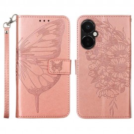 Coverup Vlinder Book Case - OnePlus Nord CE 3 Lite 5G Hoesje - Rose Gold
