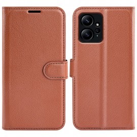 Book Case - Xiaomi Redmi Note 12 4G Hoesje - Bruin