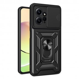 Coverup Ring Kickstand met Camera Shield - Xiaomi Redmi Note 12 4G Hoesje - Zwart