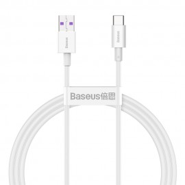 BASEUS Superior - USB-C Kabel naar USB-A - 66W - Wit - 1m