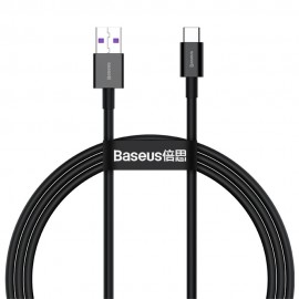 BASEUS Superior - USB-C Kabel naar USB-A - 66W - Zwart - 2m