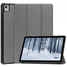 Tri-Fold Book Case met Wake/Sleep - Nokia T21 Hoesje - Grijs