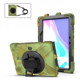 Heavy Duty Case met Schouderband - Samsung Galaxy Tab Active Pro / 4 Pro Hoesje - Camouflage