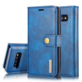 DG.MING 2-in-1 Book Case & Back Cover - Samsung Galaxy S10 Hoesje - Blauw