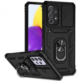 Coverup Armor Ring Kickstand Back Cover met Camera Shield - Samsung Galaxy A53 Hoesje - Zwart