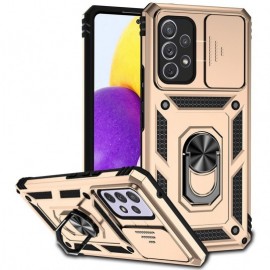 Coverup Armor Ring Kickstand Back Cover met Camera Shield - Samsung Galaxy A53 Hoesje - Goud
