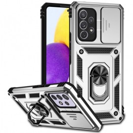 Coverup Armor Ring Kickstand Back Cover met Camera Shield - Samsung Galaxy A53 Hoesje - Grijs