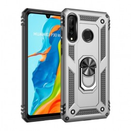 Coverup Ring Kickstand Back Cover - Huawei P30 Lite Hoesje - Zilver