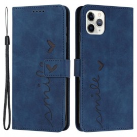 Coverup Smile Book Case - iPhone 14 Pro Hoesje - Blauw