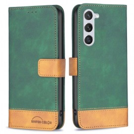 BINFEN Color Book Case - Samsung Galaxy S23 Hoesje - Groen