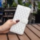 BINFEN Rhombus Book Case - Motorola Moto E13 Hoesje - Wit