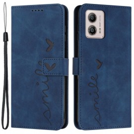 Coverup Smile Book Case - Motorola Moto G13 / G23 / G53 Hoesje - Blauw